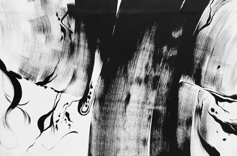 The Wandering Chamber 1' abstract acrylic painting by artist Anand Kamdar, 24x36 inch, on canvas