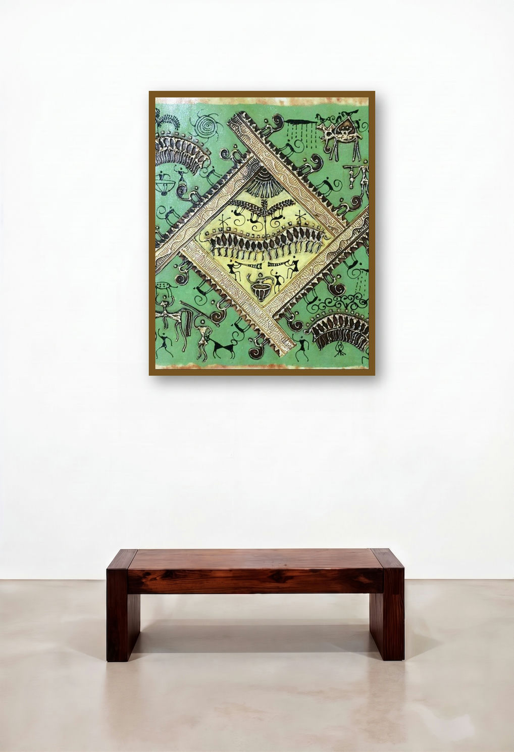 Warli Art 6 (Cosmic Rhythm)