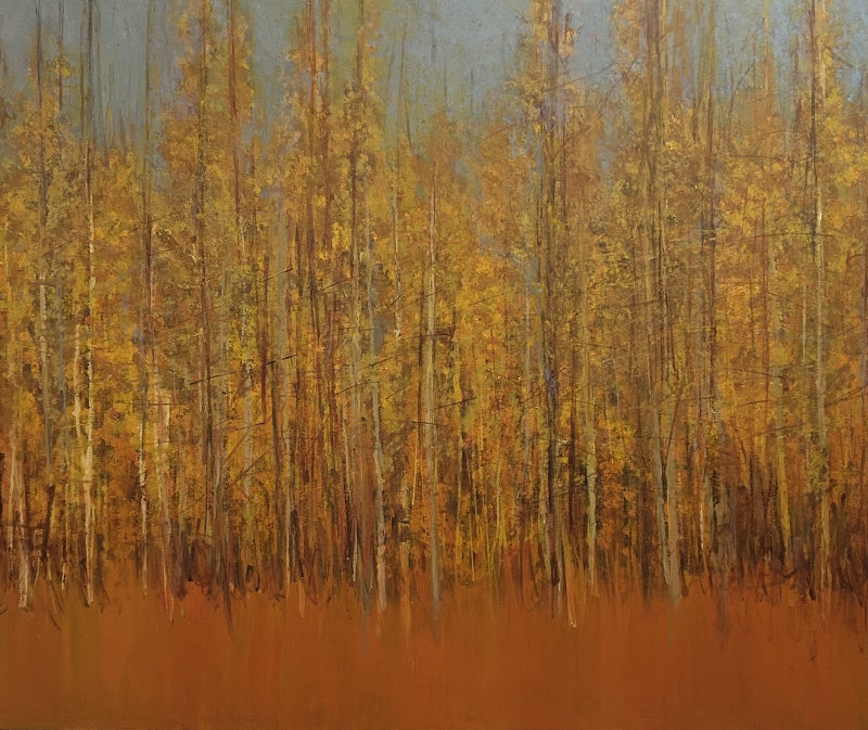 Warmth' nature acrylic painting by artist Vinita Sadarangani, 50x60 inch, on canvas