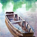 Landscape watercolor painting titled 'Watercolor 2', 17x14 inches, by artist Chetan Agrawal on Handmade Paper