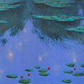 Nature acrylic painting titled 'Waterlilies 1', 36x60 inches, by artist Chaitan Bhosale on Canvas