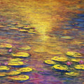 Nature acrylic painting titled 'Waterlilies 5', 36x48 inches, by artist Chaitan Bhosale on Canvas