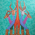 contemporary acrylic painting titled 'WE CAN', 48x36 inches, by artist Arvind Dubey on Canvas