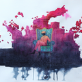 The Weight Of Growth 5' contemporary watercolor painting by artist Jasbinder Singh, 30x42 inch, on fabriano paper