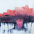 The Weight Of Growth 6' contemporary watercolor painting by artist Jasbinder Singh, 30x42 inch, on fabriano paper