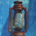 'Where Light Lingers' still-life acrylic painting by artist Gopal Pardeshi, 58x15 inch, on canvas