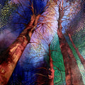 'Whispering Willow' nature acrylic painting by artist Gargi Kadoo, 28x20 inch, on canvas