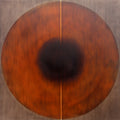 Whispers At First Light' contemporary mixed-media painting by artist Pradeep Ahirwar, 48x48 inch, on canvas