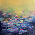 'Whispers Of Love' nature acrylic painting by artist Amita Dand, 24x24 inch, on canvas