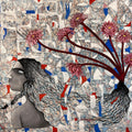 Whispers Of The Soil' contemporary acrylic painting by artist Ranjith Raghupathy, 37x48 inch, on canvas