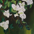 Nature acrylic painting titled 'White Bouganvillea', 16x13 inches, by artist Reema Ravindran on Canvas