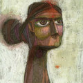 Figurative acrylic painting titled 'Willingly Untitled', 18x12 inches, by artist Tamojit Bhattacharya on Canvas Board