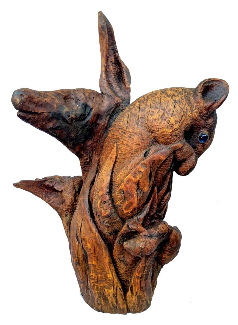 contemporary sculpture titled 'Within Nature', 32x20x20 inches, by artist Arvind Prajapati on Wood