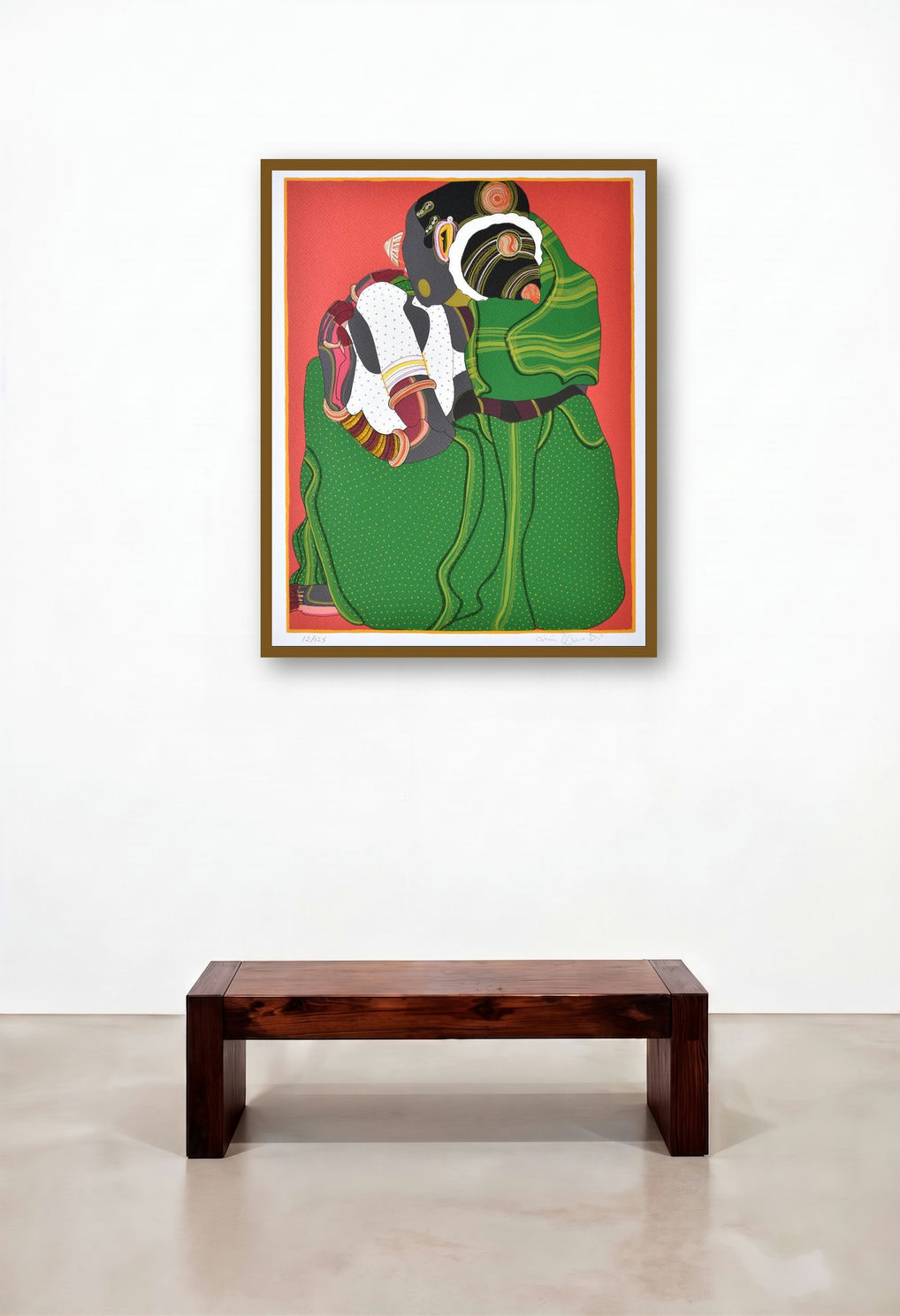 Woman In Green And White (Woman in Green)