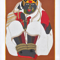 Figurative serigraphs painting titled 'Woman In White', 20x16 inches, by artist Thota Vaikuntam on Paper