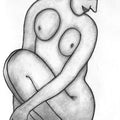 Nude serigraphs painting titled 'Woman Seated', 30x22 inch, by artist Jogen Chowdhury on Paper