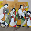 Yatra' figurative acrylic painting by artist Satyendra Rane, 30x40 inch, on canvas