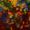 Figurative serigraphs painting titled 'Yayati Madhyahna Series', 120x176 inch, by artist A Ramachandran on Paper