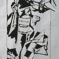 Figurative serigraphs painting titled 'Yeh Kaun Sa Modh Hai Umar Ka 10', 40x14 inches, by artist M. F. Husain on Paper