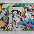 Figurative serigraphs painting titled 'Yeh Kaun Sa Modh Hai Umar Ka 2', 19x29 inches, by artist M. F. Husain on Paper