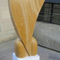 Abstract sculpture titled 'Young Lady', 60x30x10 inches, by artist Lallan Singh on Marble