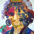 Young Roots' figurative oil painting by artist Steven Gandhi, 60x48 inch, on canvas